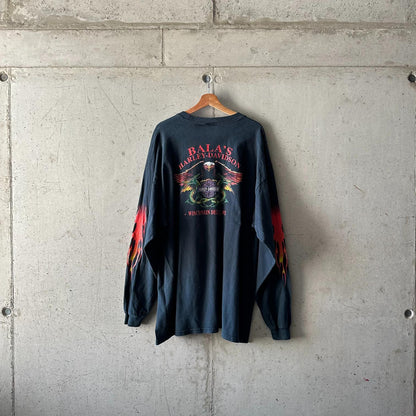 Remera Harley Davidson Longsleeve "Fire / Balas Dragons Eagle"