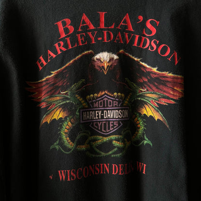 Remera Harley Davidson Longsleeve "Fire / Balas Dragons Eagle"