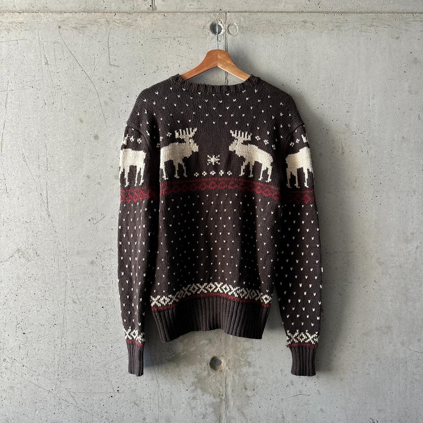 (L) Vintage Sweater Polo Ralph Lauren "Christmas Brown"