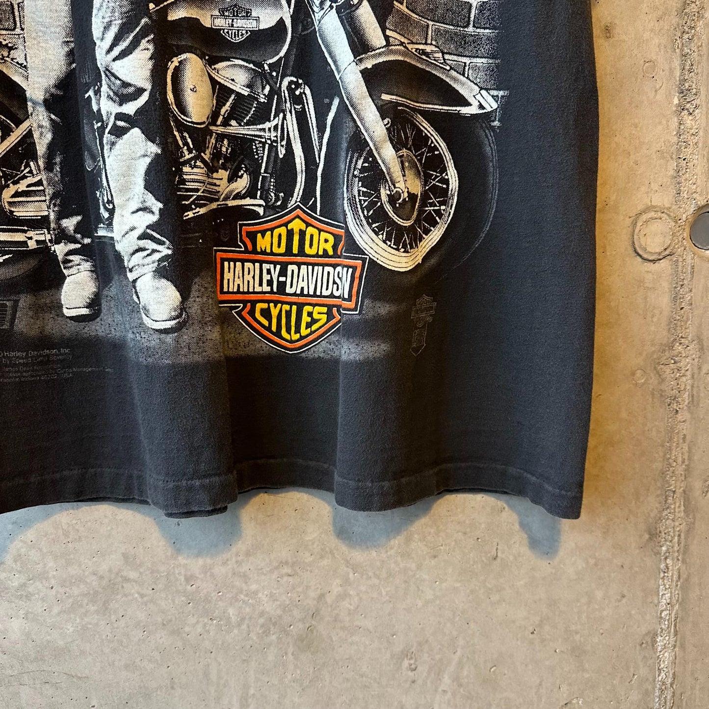 (M) Reme Oneita Vintage 80s Harley Davidson Single Stitch "Harley Rules"