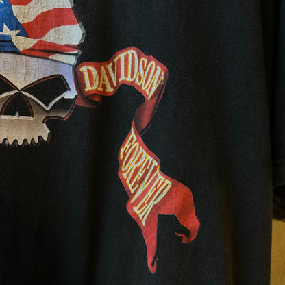 (XL) Reme Vintage Harley Davidson "American Skull HD Forever / Atlanta"