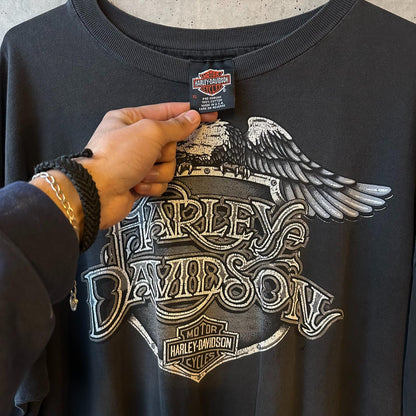 (XL) Reme Vintage Hanes Beefy x Harley Davidson Single Stitch "Eagle/ Alvins"