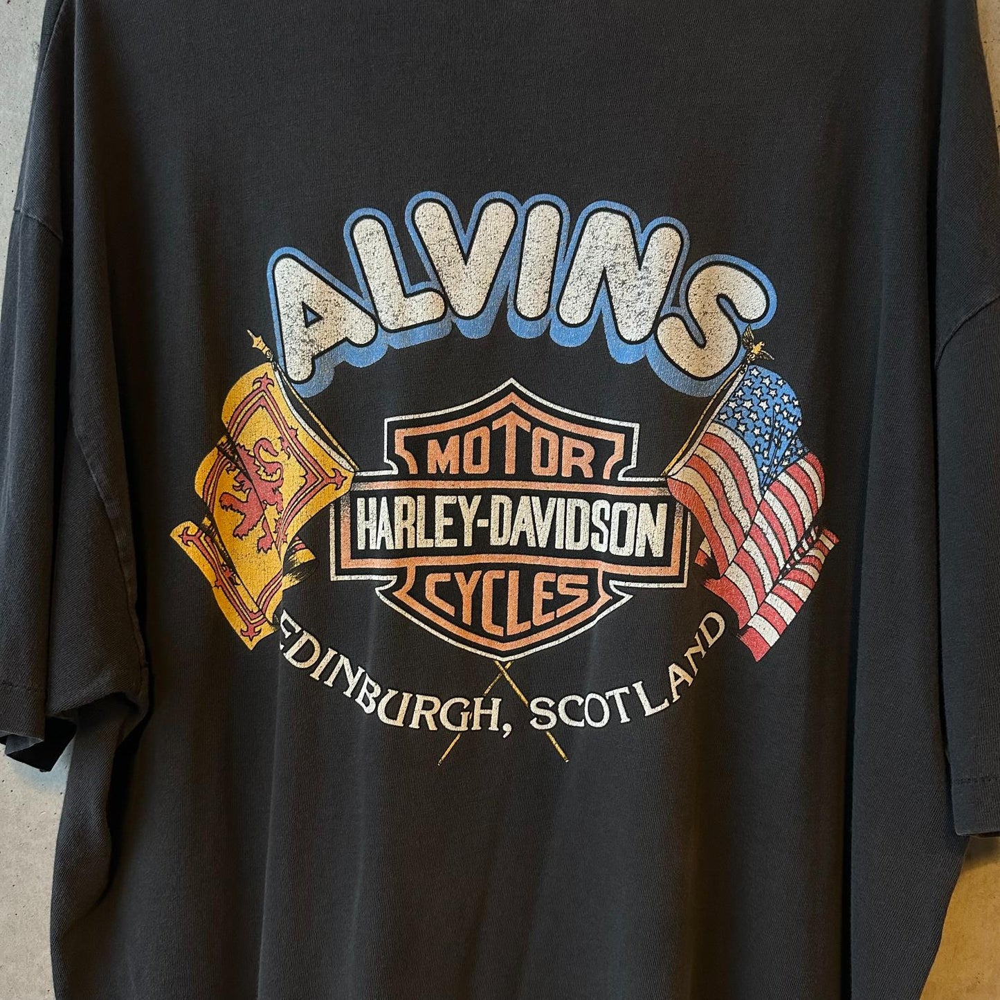 (XL) Reme Vintage Hanes Beefy x Harley Davidson Single Stitch "Eagle/ Alvins"