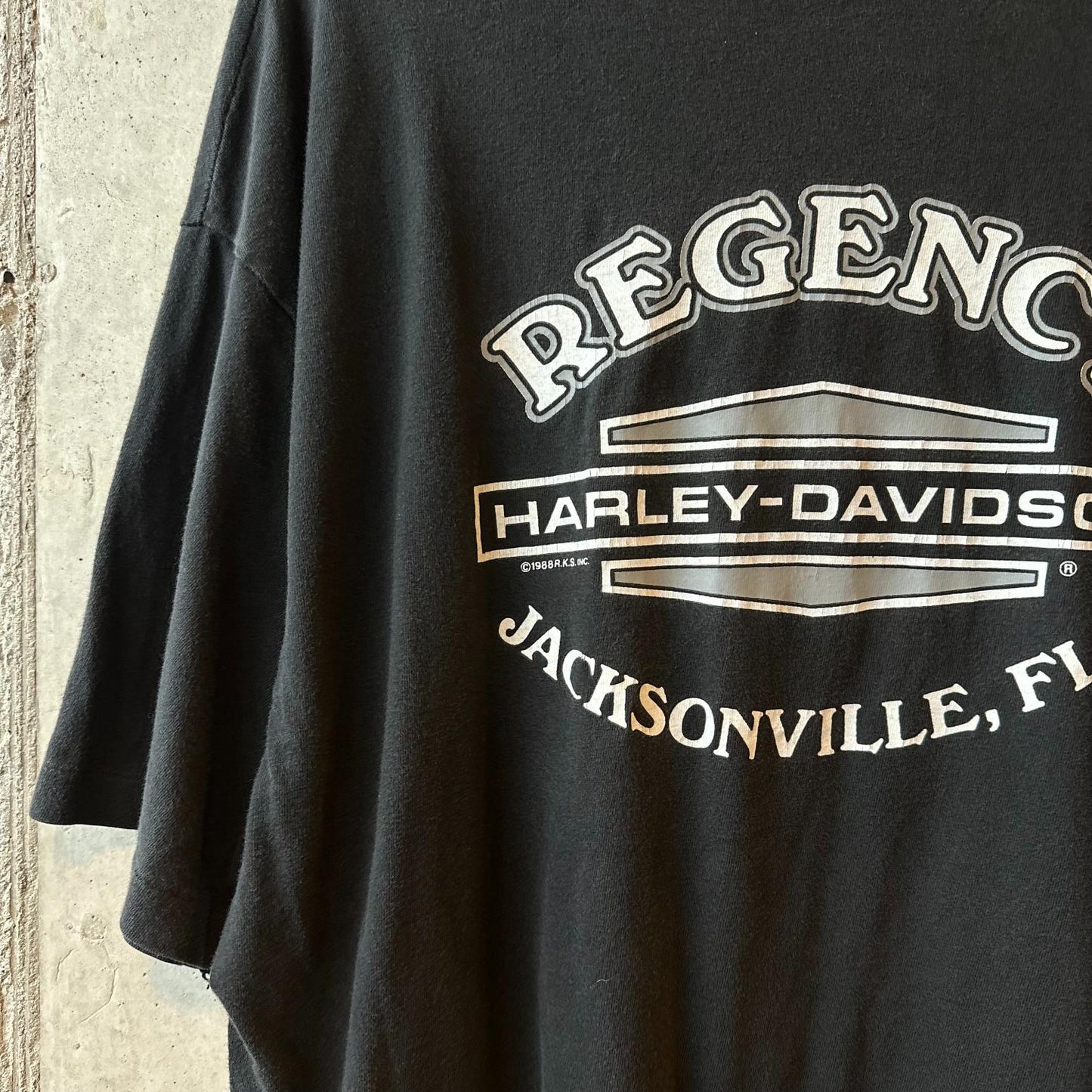 (XL) Reme  Vintage 90s Harley Davidson "Worth The Wait / Regency " Single Stitch