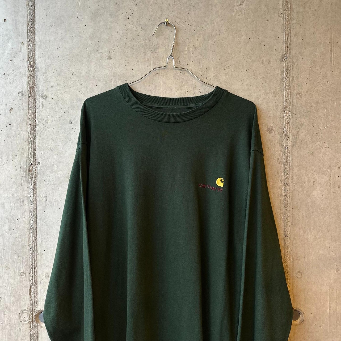 (L) Reme Carhartt WIP Manga Larga "Moss Green x Vintage Logo"