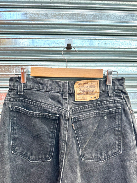 (28) Jean Levis Vintage 550s "Black" Orange Tab