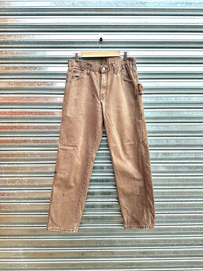 (32) Jean Carpintero Dickies "Mocca Brown / Black Paint"