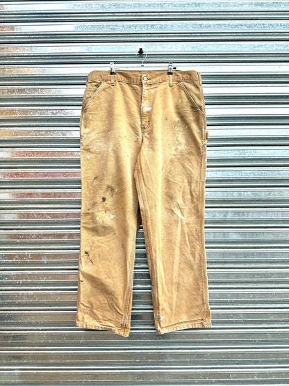 (38) Jean Carpintero Carhartt "Beige x Paint Splattered"