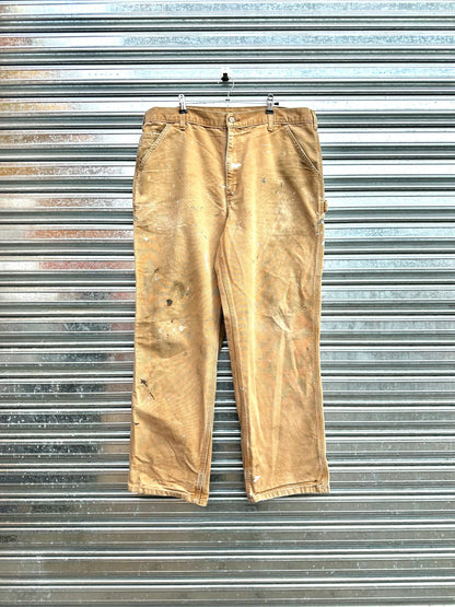 (38) Jean Carpintero Carhartt "Beige x Paint Splattered"