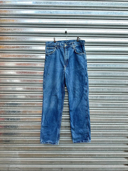 (32) Jean Vintage Carhartt "Deep Blue x Forrado"