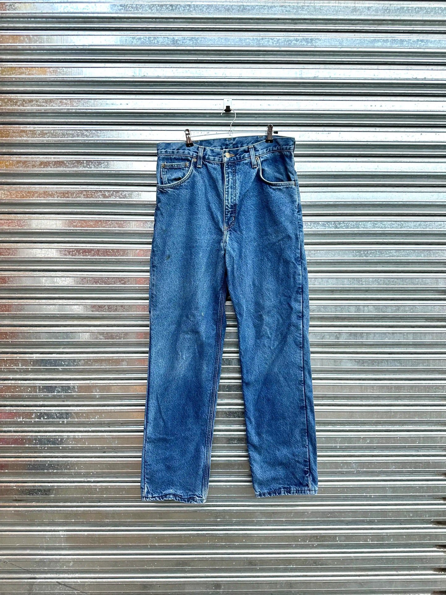 (32) Jean Vintage Carhartt "Deep Blue x Forrado"