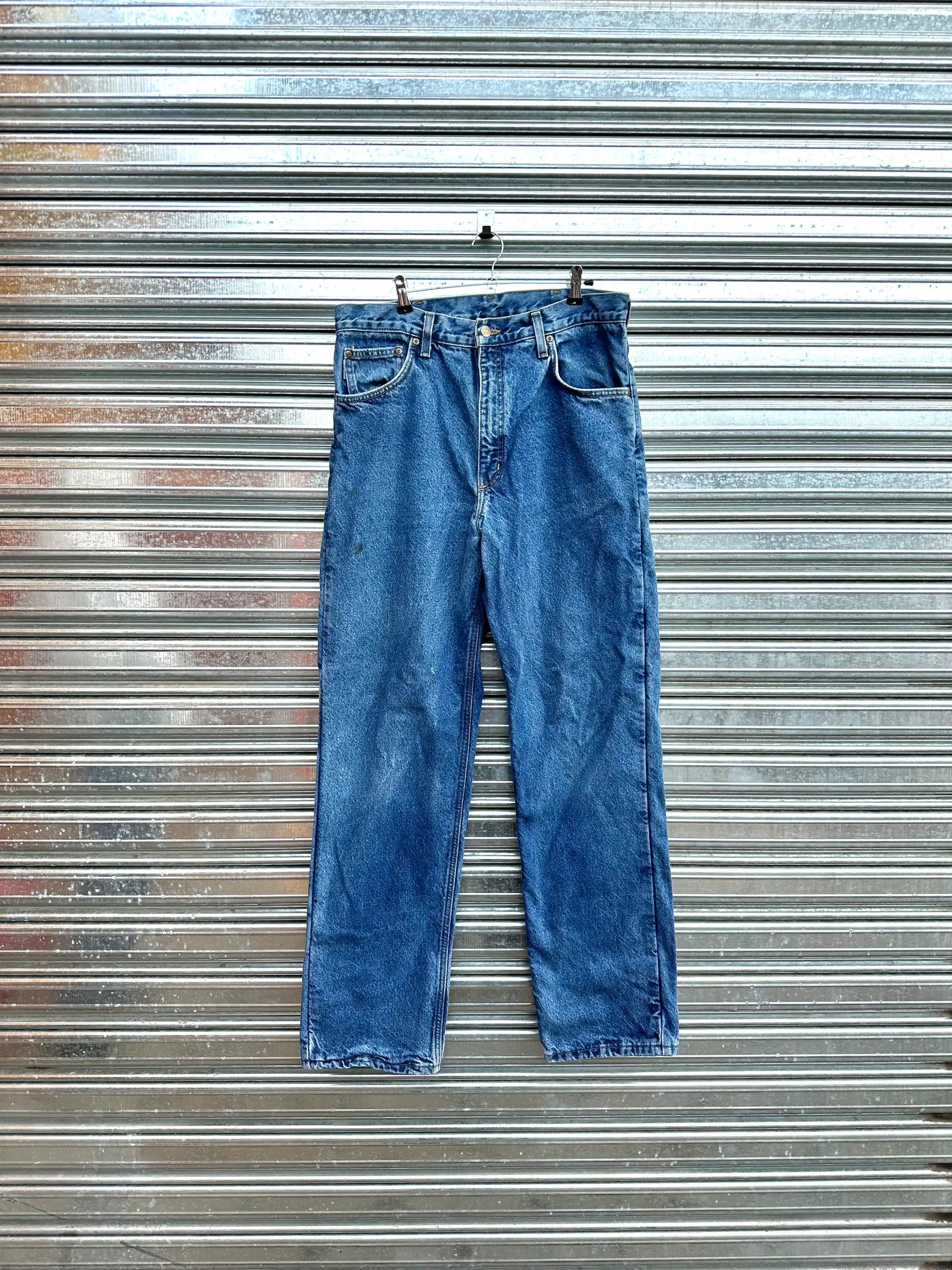 (32) Jean Vintage Carhartt "Deep Blue x Forrado"
