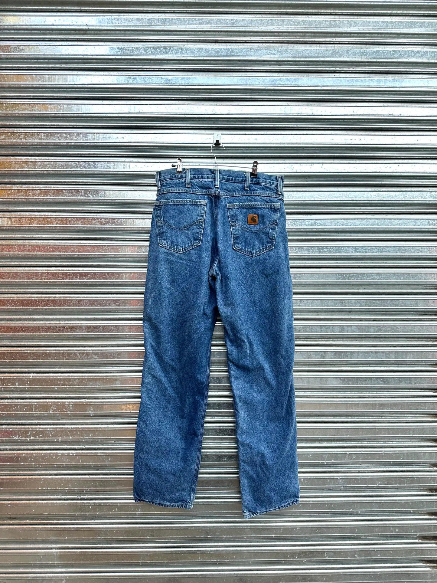 (32) Jean Vintage Carhartt "Deep Blue x Forrado"