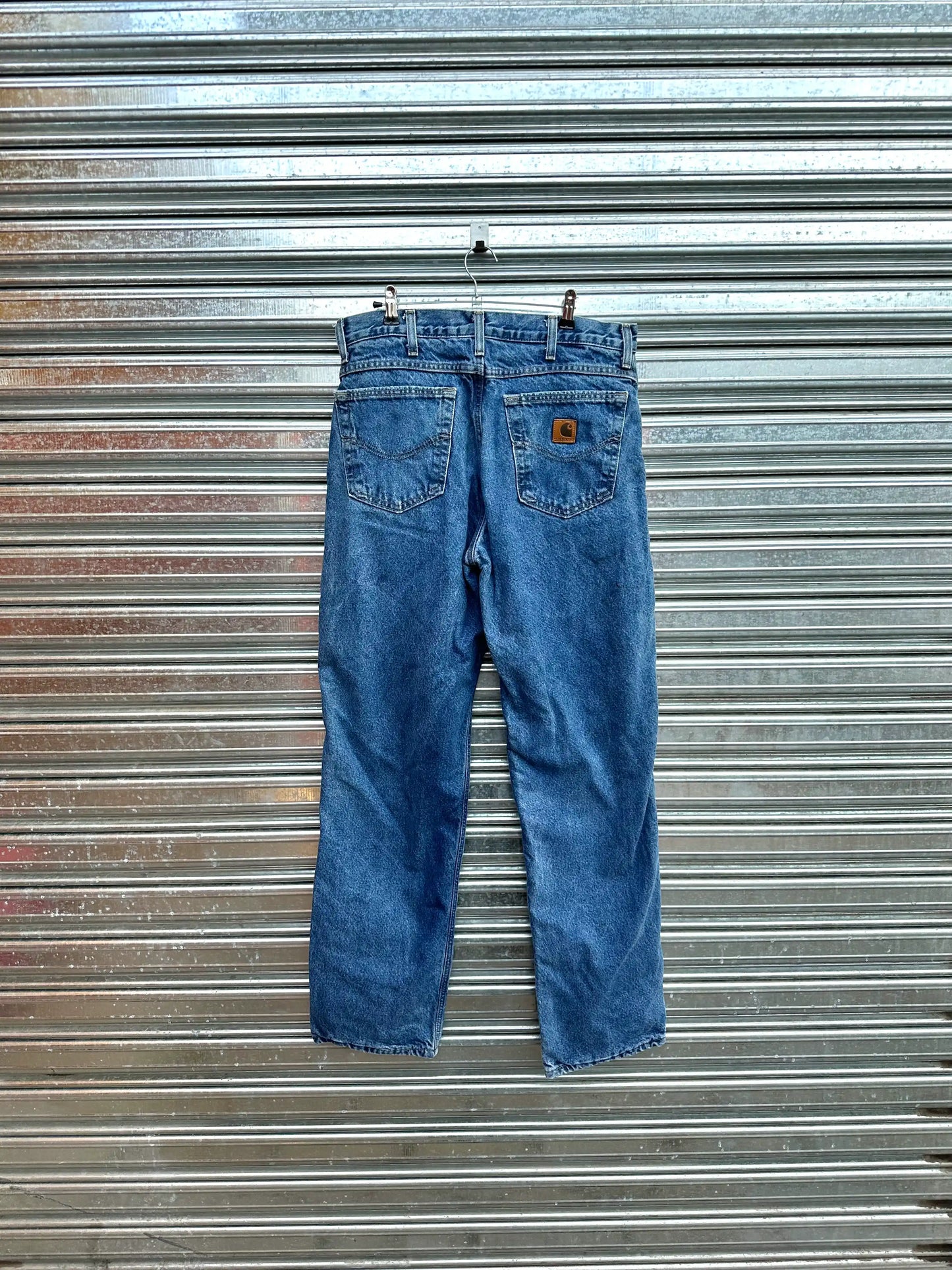 (32) Jean Vintage Carhartt "Deep Blue x Forrado"