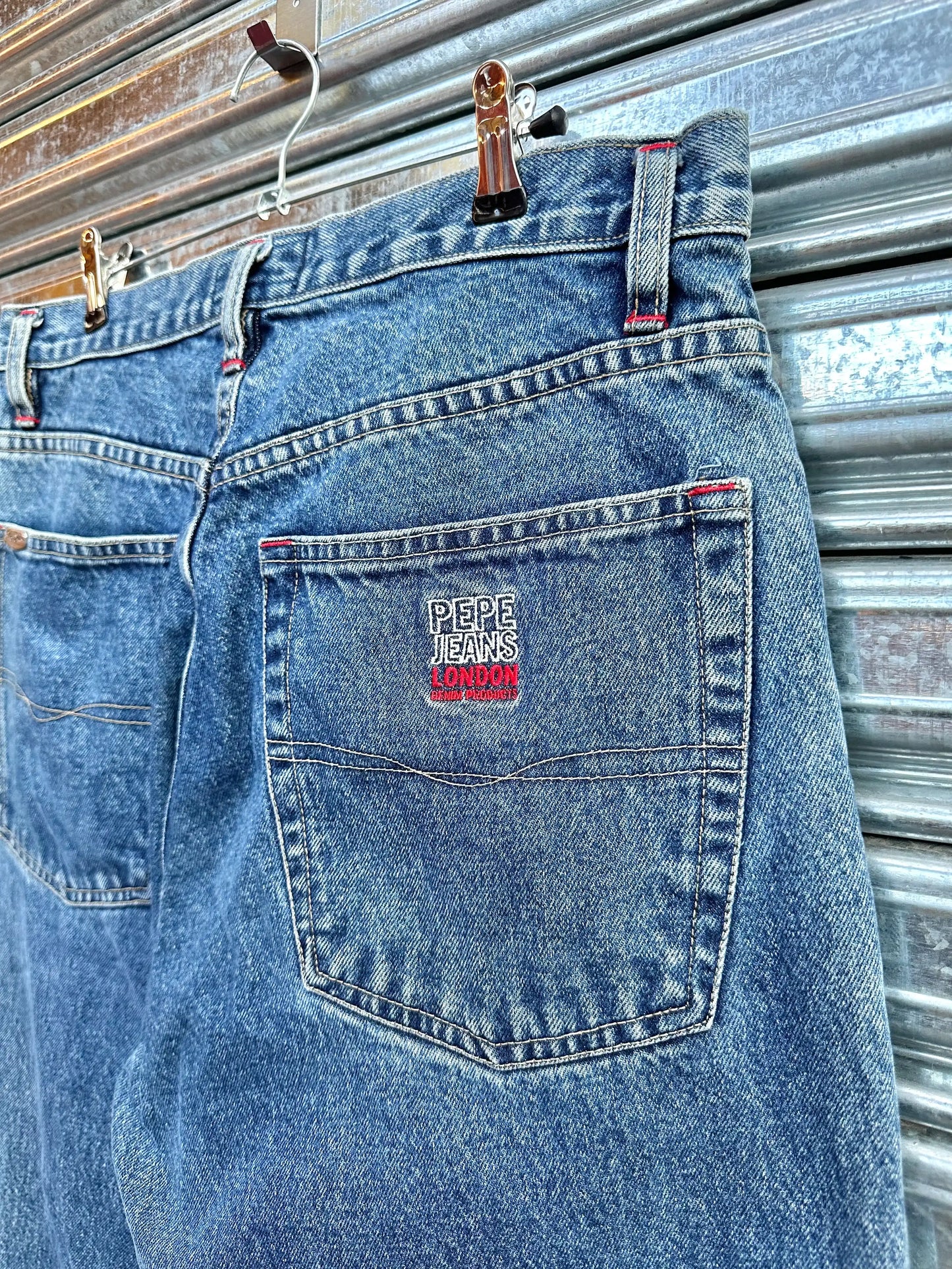 (32) Jean Vintage Pepe Jeans London x Baggy Fit "Blue Jean"