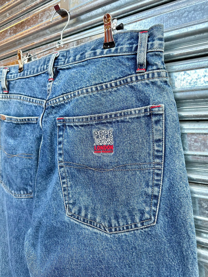 (32) Jean Vintage Pepe Jeans London x Baggy Fit "Blue Jean"