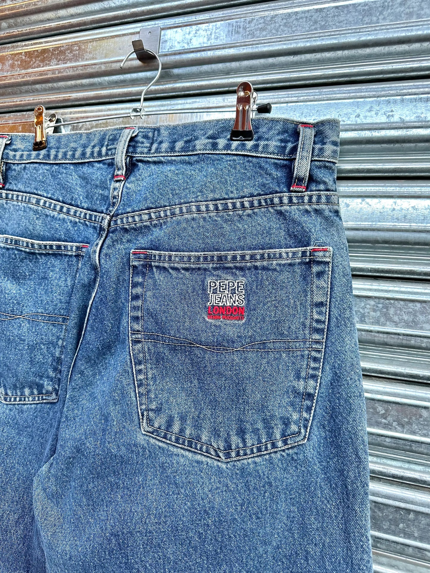 (32) Jean Vintage Pepe Jeans London x Baggy Fit "Blue Jean"