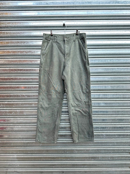 (34) Jean Carpintero Carhartt "Moss Green / Forrado Por Dentro"