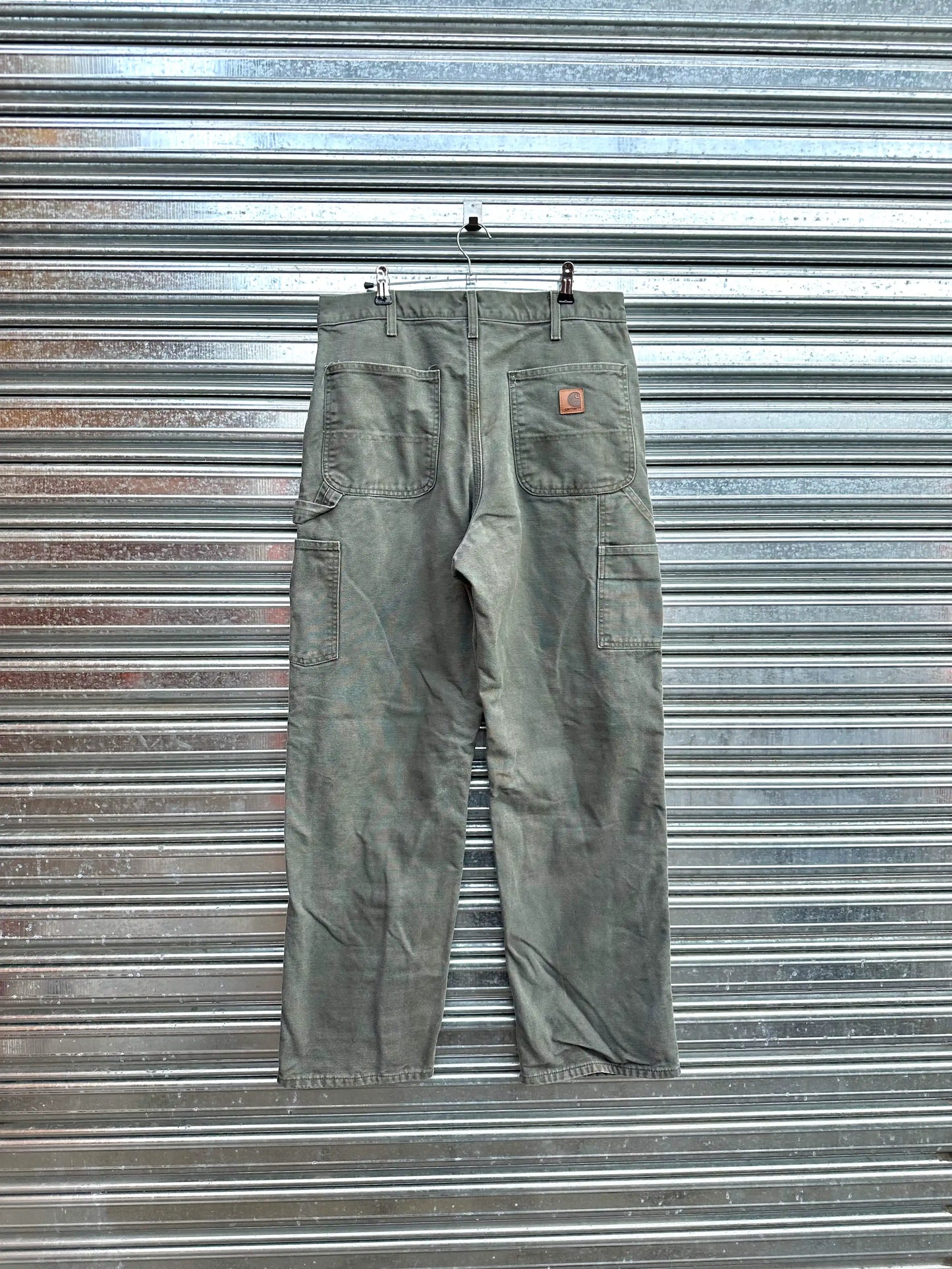 (34) Jean Carpintero Carhartt "Moss Green / Forrado Por Dentro"