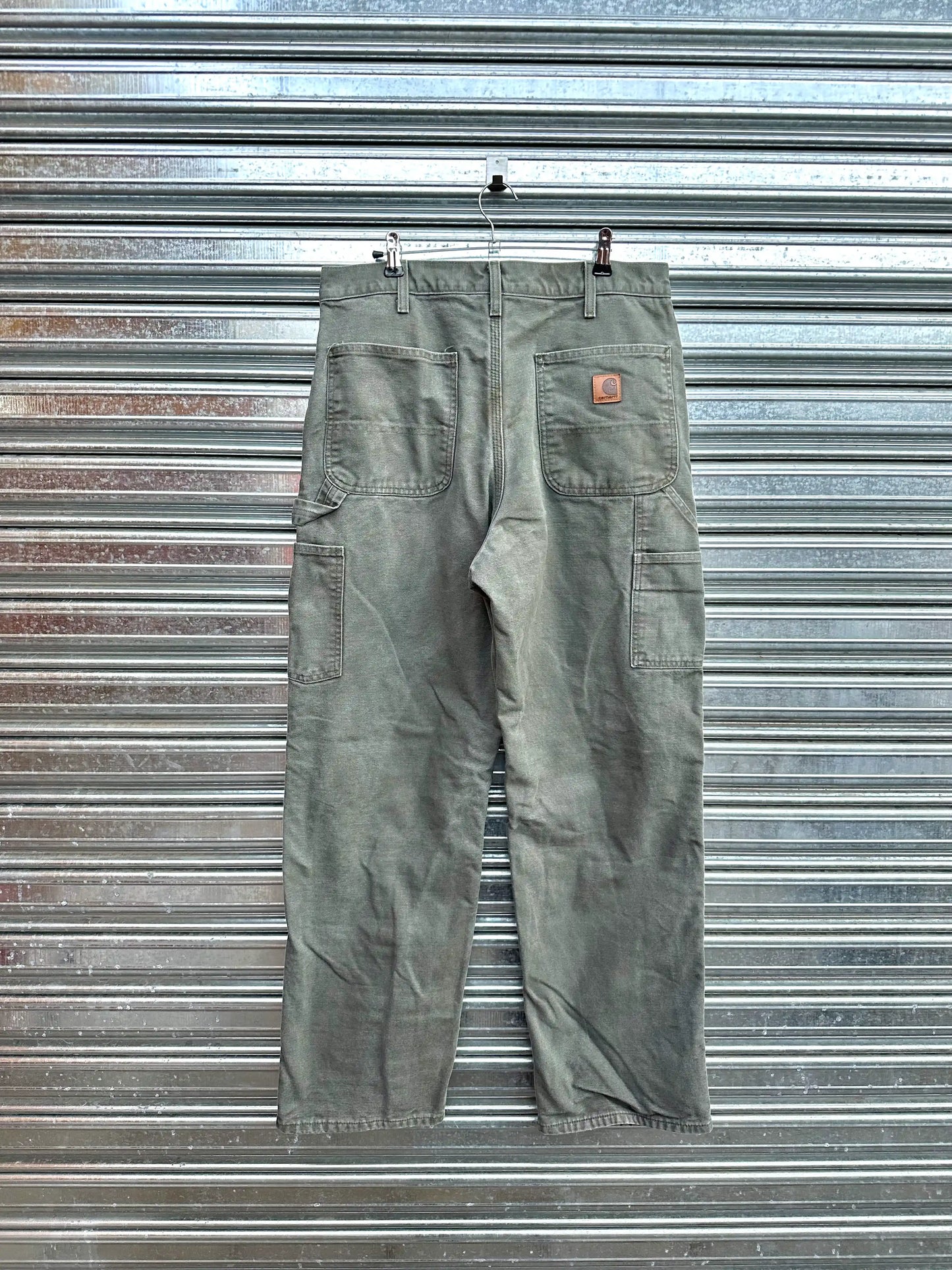 (34) Jean Carpintero Carhartt "Moss Green / Forrado Por Dentro"