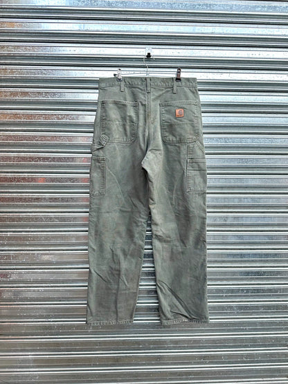 (34) Jean Carpintero Carhartt "Moss Green / Forrado Por Dentro"