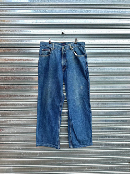 (34) Jean Tommy Hilfiger Super Baggy "Big Hit x Deep Blue"