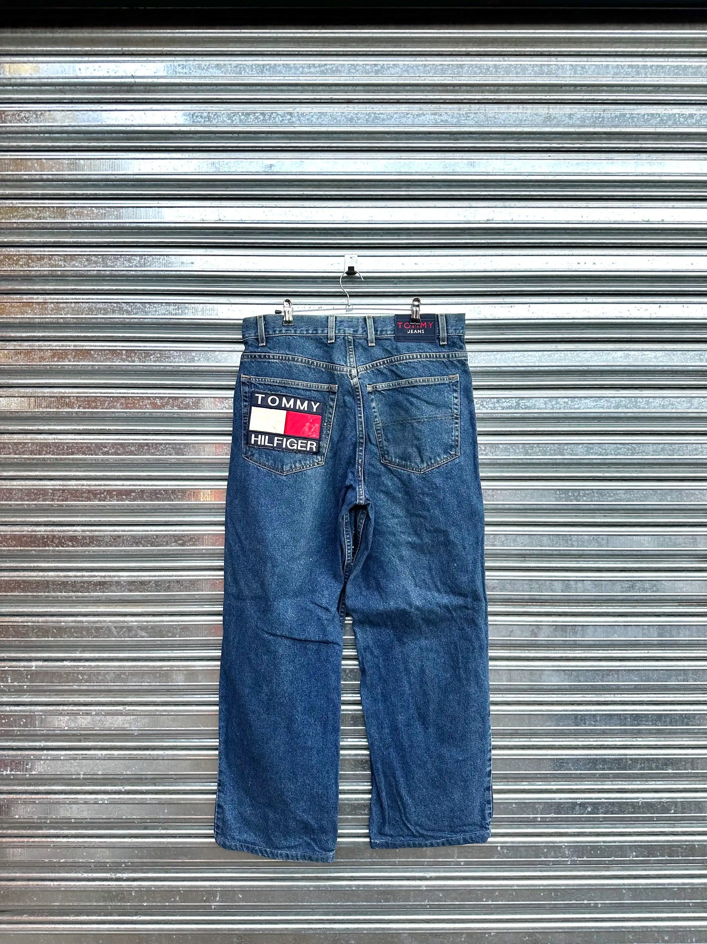 (34) Jean Tommy Hilfiger Super Baggy "Big Hit x Deep Blue"