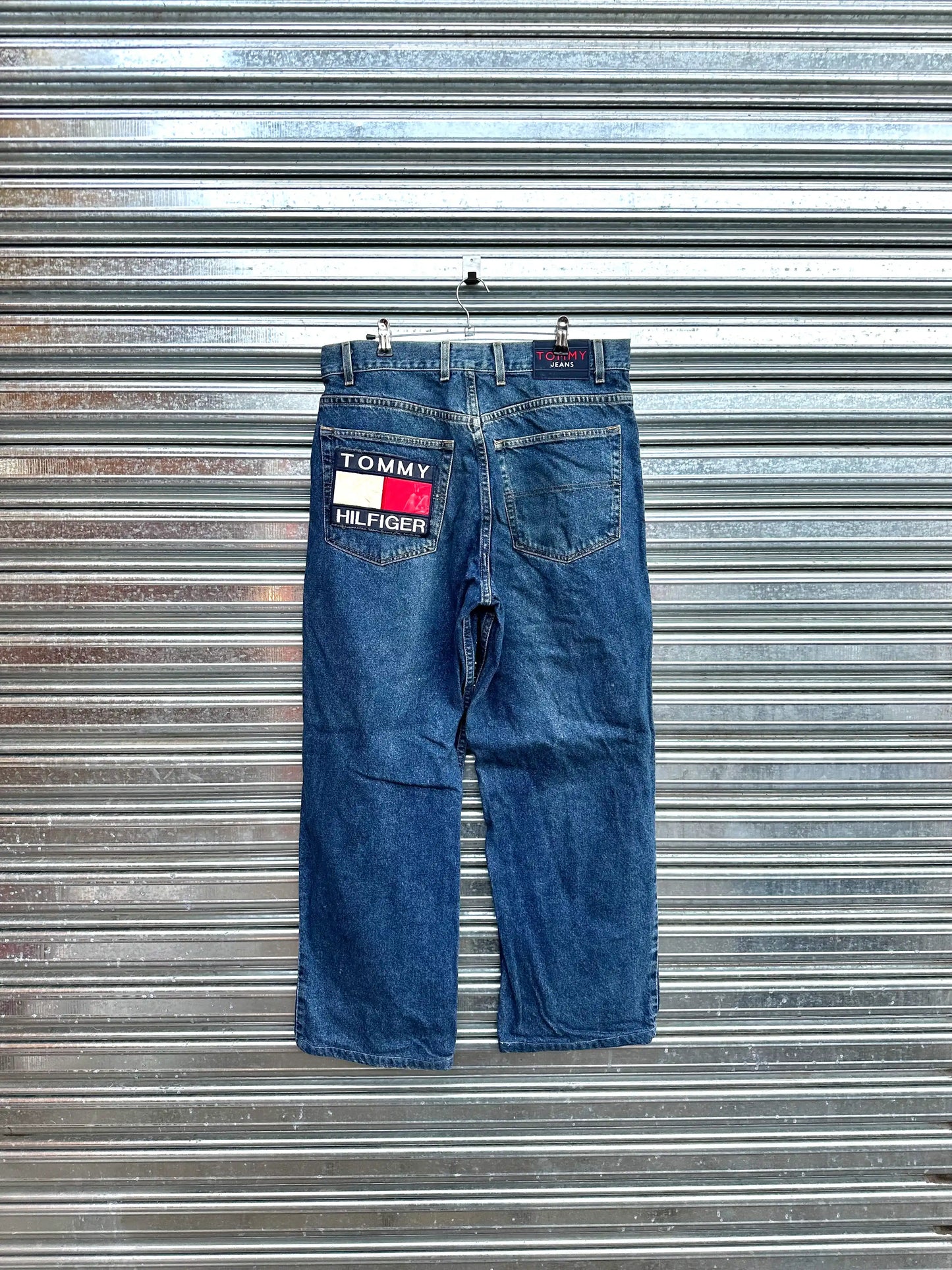 (34) Jean Tommy Hilfiger Super Baggy "Big Hit x Deep Blue"