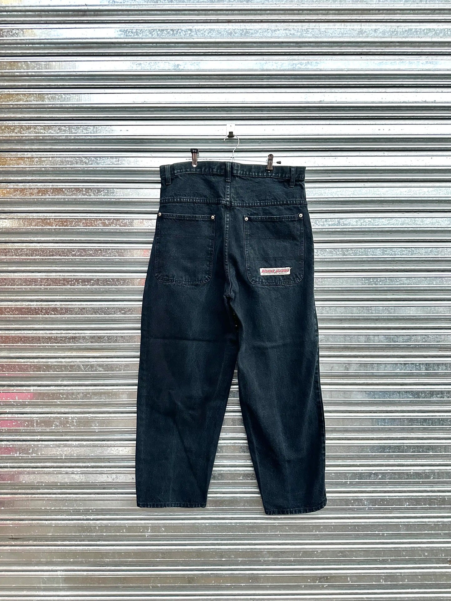 (36) Pantalón Carpintero boxy Jeans "Negro"