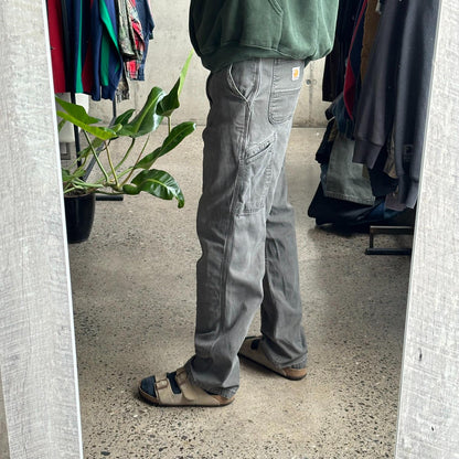 Pantalón Carpintero Carhartt "Moss Green x Paint"