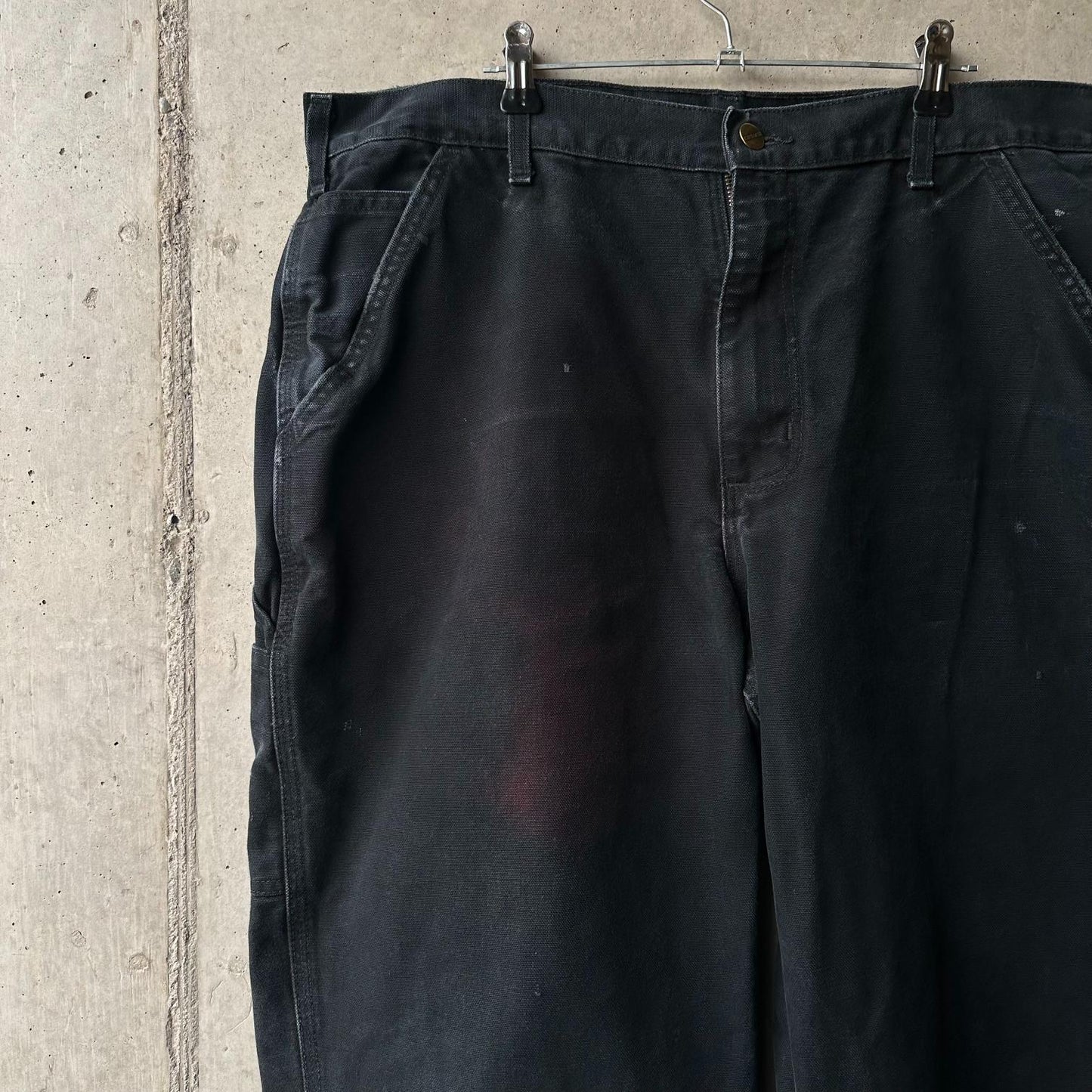 (38) Pantalón Carpintero Vintage Carhartt "Black x Paint"