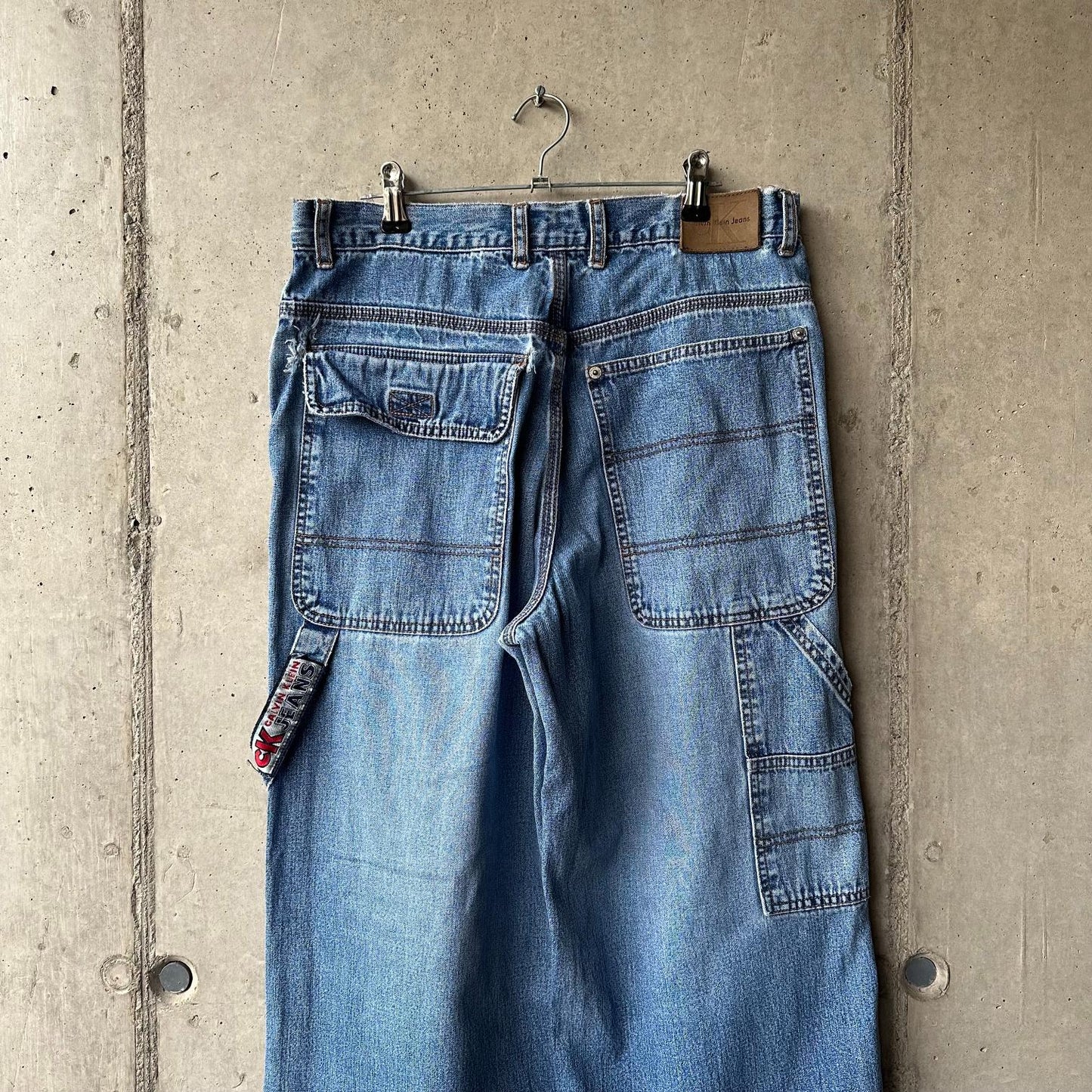 (30) Pantalón Carpitero Vintage Calvin Klein Jeans "Blue Jean"