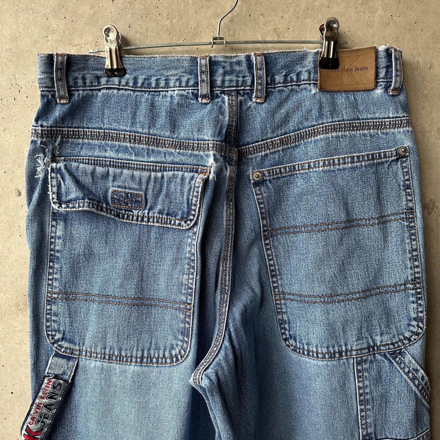 (30) Pantalón Carpitero Vintage Calvin Klein Jeans "Blue Jean"