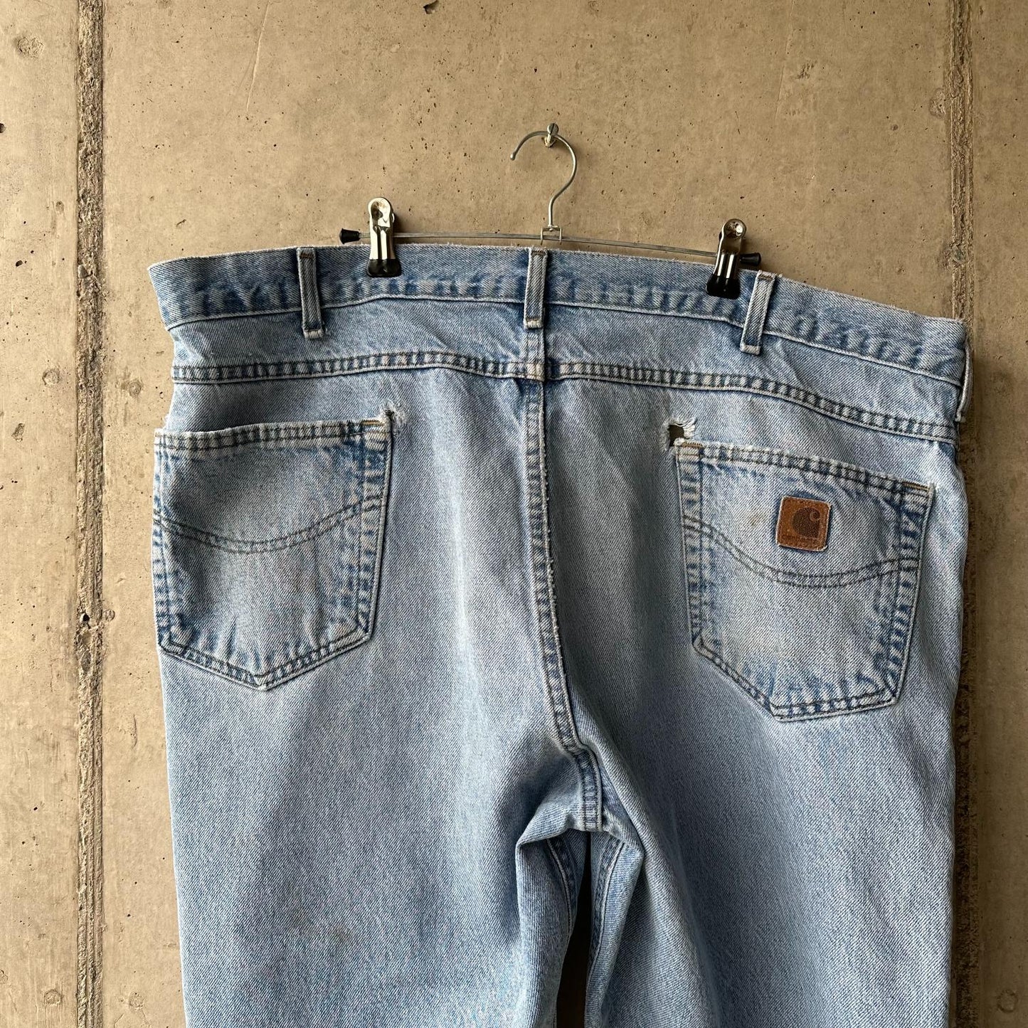 (44) Jean Carhartt Repaired "Sky Blue"