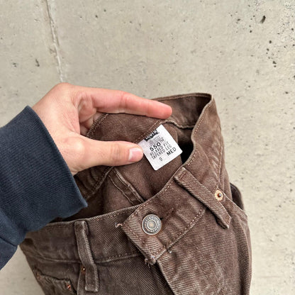 (28) Jean Vintage Levis 550 (Wmns) Marron Travis Scott