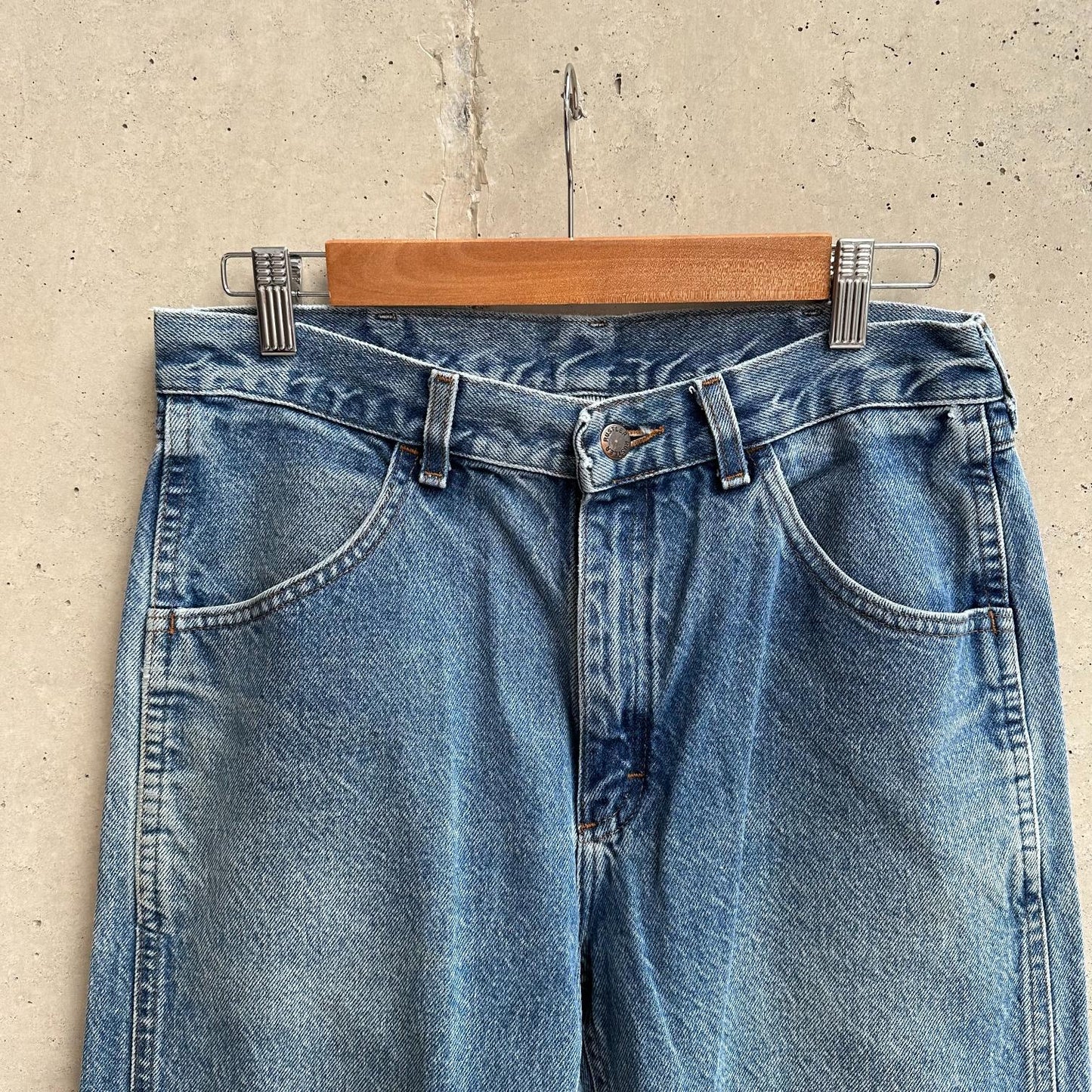 (30) Jean Vintage Rustler Relaxed "Blue Jean"