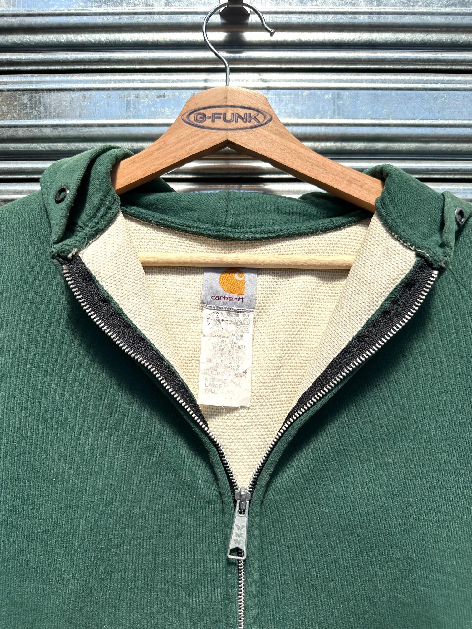 (L) Campera Carhartt Zip Up "Dark Green/Isologo"