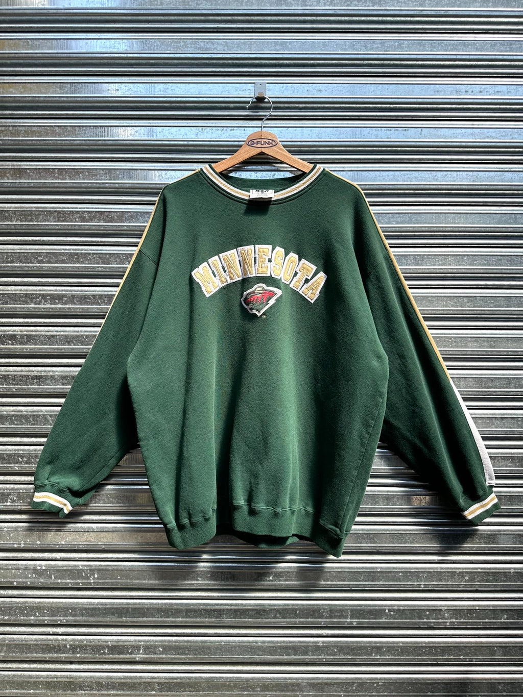 (XXL)Buzo Crewneck Lee Green "Minnesota "