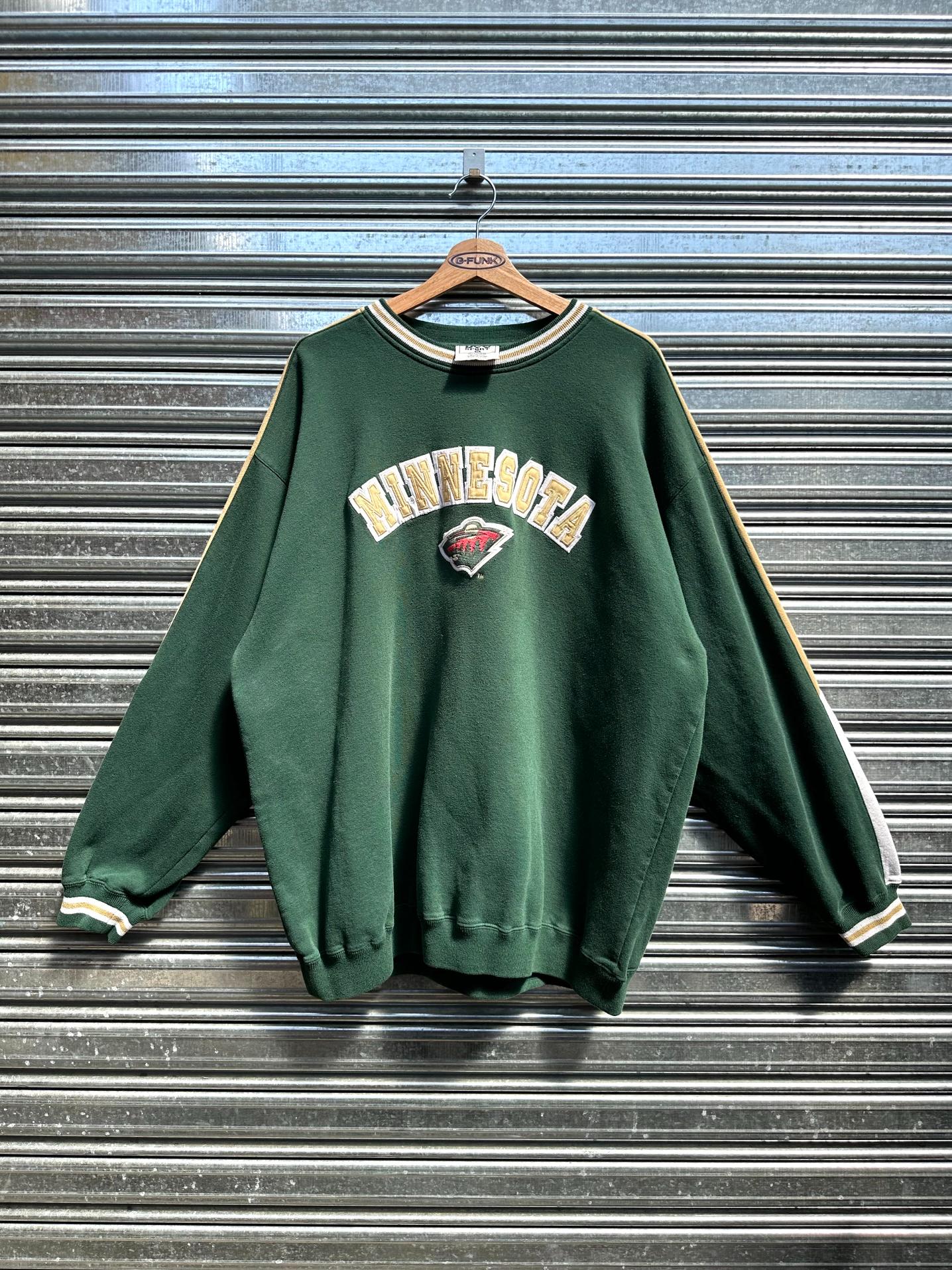 (XXL)Buzo Crewneck Lee Green "Minnesota "