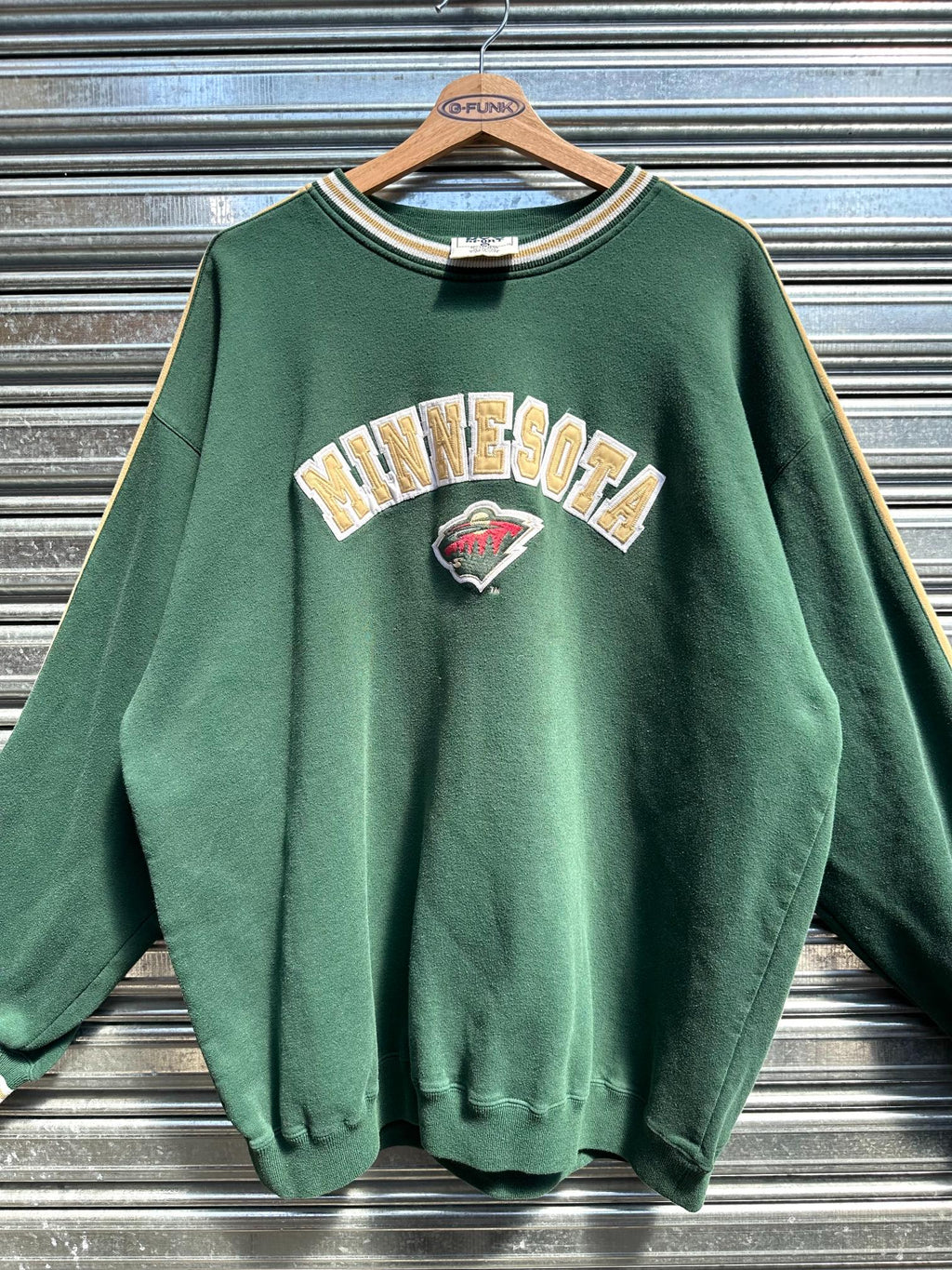 (XXL)Buzo Crewneck Lee Green "Minnesota "