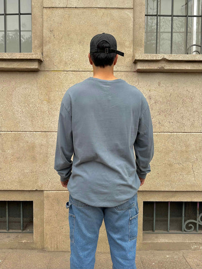 (XL) Reme Carhartt Pocket Manga Larga "Sky Blue"