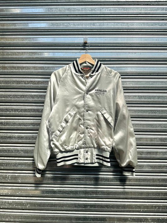 (S) Bomber Vintage  Satinado Blanco "Hanlon Motors"