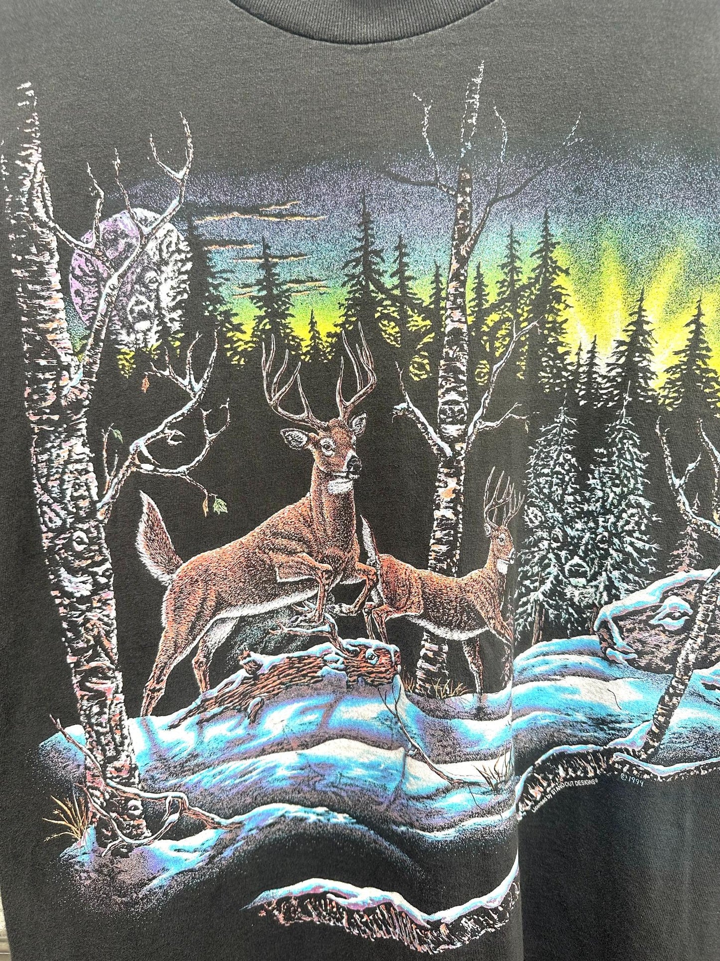 (L) Reme Vintage OPTIMA "deer in forrest" 90s