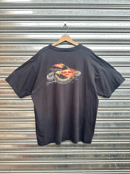 (XL) Reme Vintage Hard Rock Singlestich "Dragon Breathing Fire"