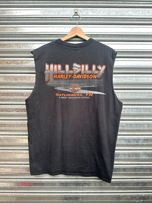 (L) Musculosa Harley "Green Skull"