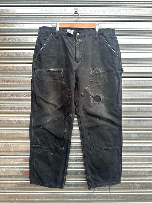 (38) Carpintero Carhartt Double Knee Distressed Black