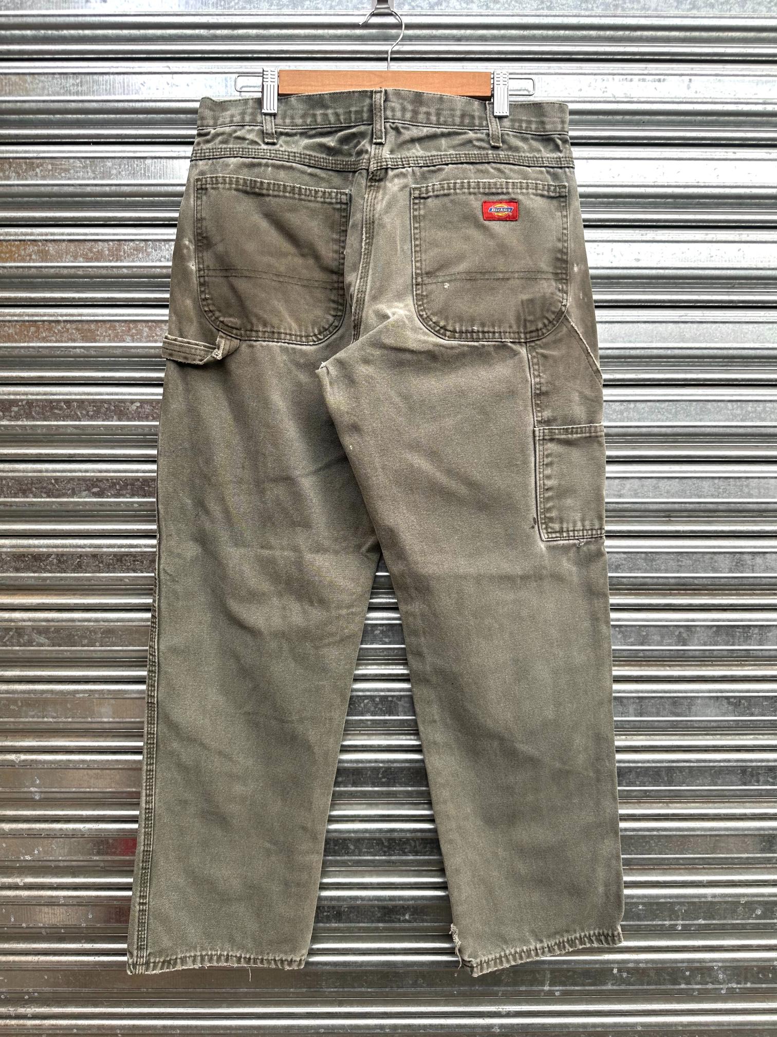 (32) Carpintero Dickies "Moss Green" Distressed