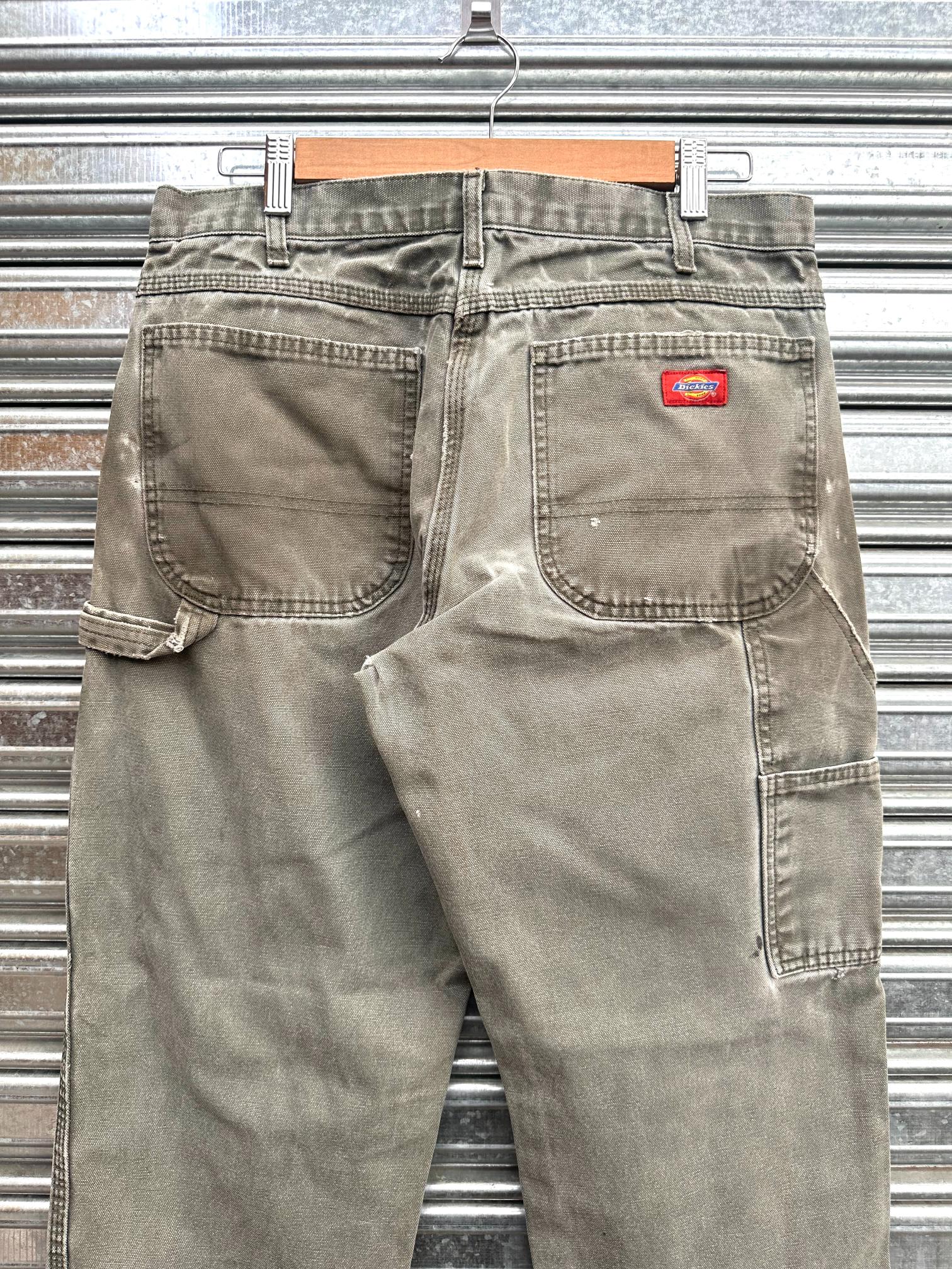 (32) Carpintero Dickies "Moss Green" Distressed