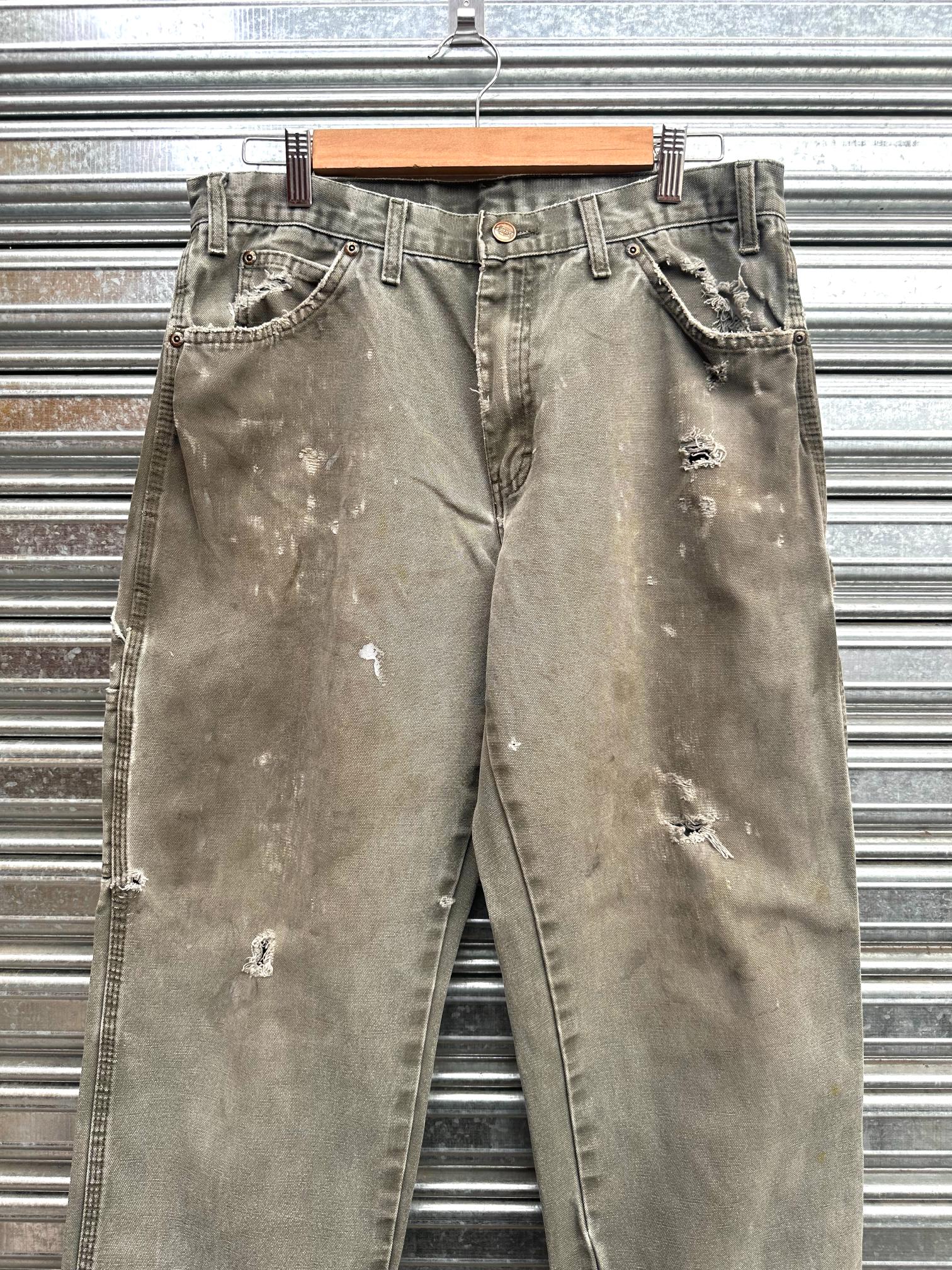 (32) Carpintero Dickies "Moss Green" Distressed