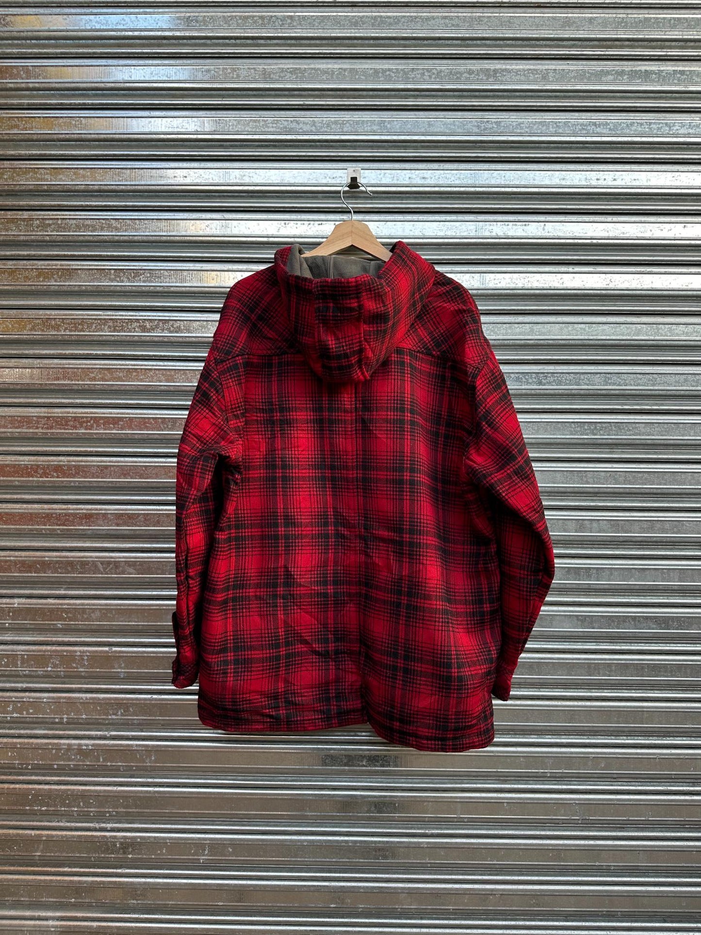 (XL) Sobrecamisa Dickies Con Capucha Wool "Black and Red"